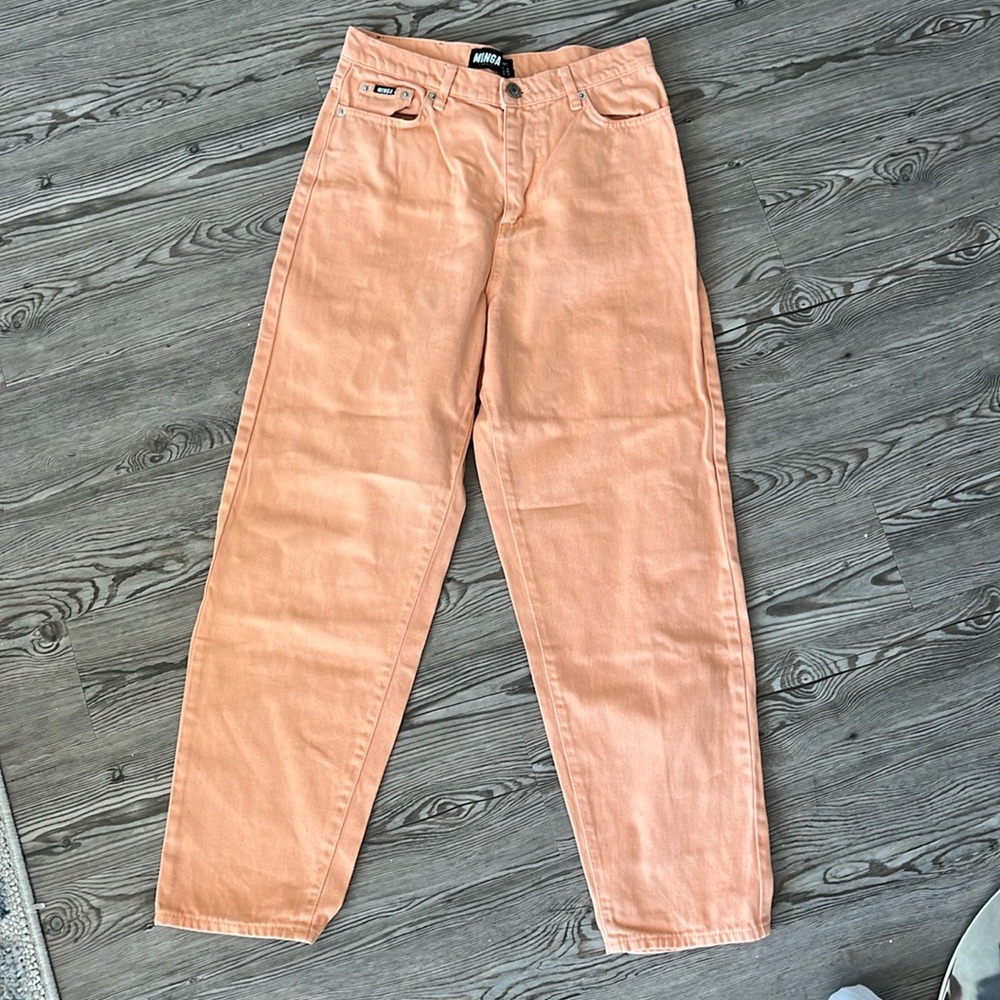 Manga high waisted sunset orange jeans